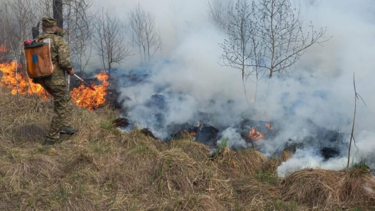 ШҚО-ның барлық аймағында құрғақ шөптің өртену фактісі тіркелген