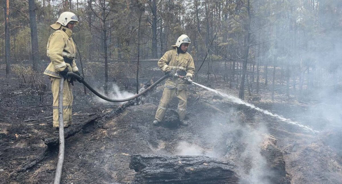 Абай облысындағы өрт: сөндіру жұмыстарына 14 тікұшақ тартылды