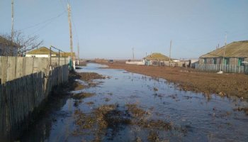 Алматы облысында толассыз жауын салдарынан екі ауылды су басты