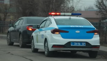 Қарағанды облысында автокөлік аударылып, жанып кетті