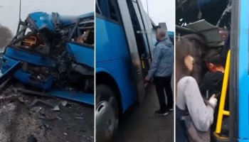 Қарағандыда жолаушылар автобусы соқтығысты: бір жүргізуші қаза тапты, 18 адам ауруханаға жеткізілді