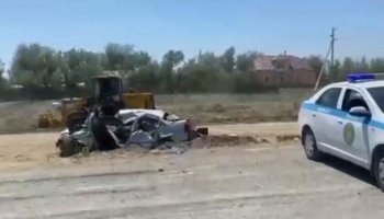 Түркістан облысында жүк көлігіне соқтығысқан Nexia-да 3 адам қаза тапты