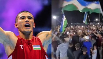 Өзбекстанда қазақ боксшысын «Мен қазақпын» әнімен қарсы алды