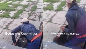 «Көмектесіңдер!»: Қарағанды облысында бала анасының соққыға жығылғанын видеоға түсірген