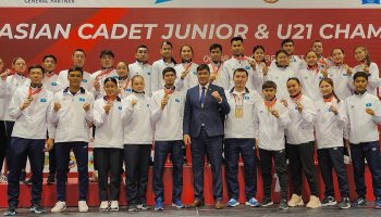 Каратэшілер Азия чемпионатында 24 медаль жеңіп алды