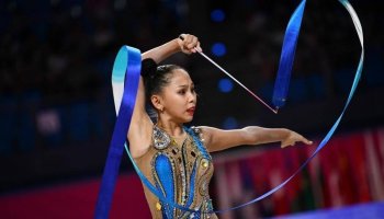 Гимнастшы Айбота Ертайқызы Гран-при турнирінде үш жүлде алды