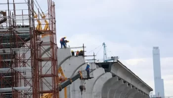 Астанада LRT тіректерін тұрғызу жұмыстары толық аяқталды